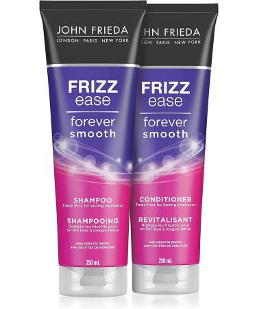 Conair InfinitiPRO Frizz Free Dryer and John Frieda Frizz Ease Forever Smooth Duo Shampoo & Conditioner for 72-hour humidity protection and long-lasting smoothness | 1875 watt dryer - Buy Online on SooperMarket.com