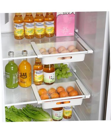 KOMBIUDA 2pcs box White for Type Refrigerator Home Storage Household Container Fruit Multi-purpose Drawer - Buy Online on SooperMarket.com