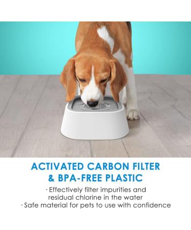 Dog Water Bowl No Spill Splash Free Pet Floating Water Bowl Vehicle Water 1L Large Capacity Slow Drinking Water Dispenser Carried Water Bowl Portable Travel Water Bowl for Dog Cat Puppy Pets (Grey) - Buy Online on SooperMarket.com