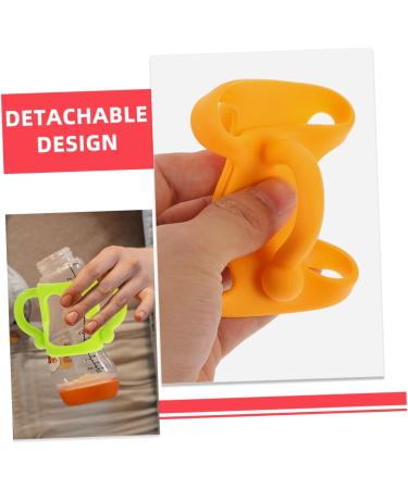 Vaguelly 4 Pcs Silicone Bottle Handle Milk Bottle Grips Bottle Grip Bottle Grip Milk Bottle Accessories Newborn Bottle Handle Silica Gel Silicone Soft Bottle 13.00X7.00X6.50CMx2pcs Assorted Colorx2pcs - Buy Online on SooperMarket.com