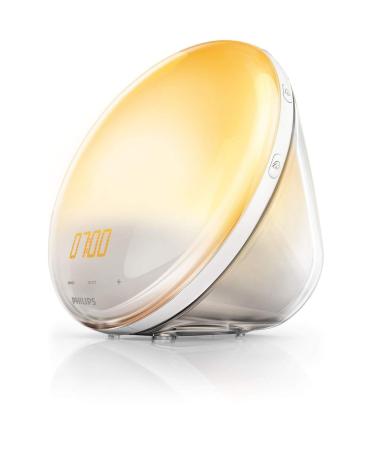 Philips HF3519/01 Wake-up Light (Sunrise Function Digital FM Radio Daylight Alarm Clock) White