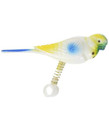 Rosewood Boredom Breaker Budgie On Spring Bird Toy
