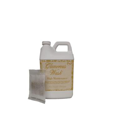 Tyler Candle Glamorous Wash High Maintenance Half Gallon (64 OZ) Laundry Detergent with Glamorous Sachet Single Pouch