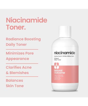 Natural Outcome Niacinamide Toner for Face - Radiance Boosting with Salicylic Acid & Aloe Vera - 8 oz - Buy Online on SooperMarket.com
