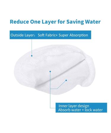 iCosow Reusable Makeup Remover Pads 15 Pcs | Organic Bamboo Cotton Rounds for Face | Wholesale Reusable Cotton Pads - White - Buy Online on SooperMarket.com