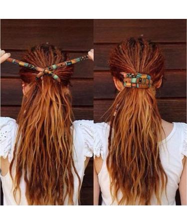 Spiral Lock Hair Tie Dreadlock Accessory | Bendable Hair Ties for Women and Men | 25 Inch Colorful Curly Hair Holder | Storage Bags Included (Blue) - Buy Online on SooperMarket.com