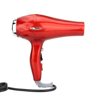 BTSEURY 1600 1800w Hair Dryer High Power Low Noise Fast Drying Professional Blow Dryer for Home Salon US Plug 110V (Chinese Red) US Plug 110V Chinese Red