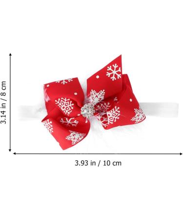 FRCOLOR 2pcs Christmas Baby Girl Headbands - Snowflake Bow-knot Hair Accessories for Infants and Toddlers - Buy Online on SooperMarket.com