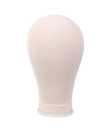 MapofBeauty 22 Inch Canvas Block Head Wig Stand for Wig Making & Styling (Beige) - Buy Online on SooperMarket.com