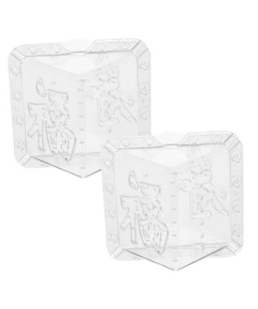 OFFSCH Apples Growth Mold 2pcs Square Apple Molds Fruit Growth Shaping Accessories Fruit Mold Fruit Shaper Melon Stereotypes
