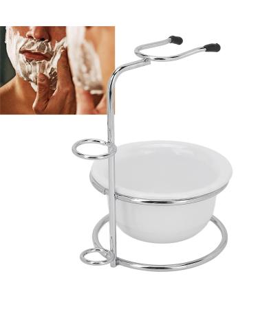 2 Pcs Men s Stainless Steel Shaving Set - Compact Shaving Soap Bowl & Brush Holder for Travel & Home - Buy Online on SooperMarket.com