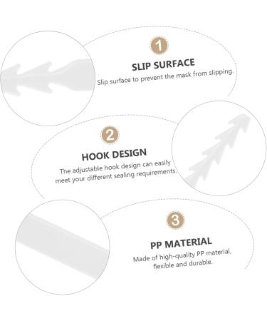 Gatuida 40-Piece Mask Hook Set - White PP Protective Coat Hanger for Muzzles & Face Masks | International Shipping Available - Buy Online on SooperMarket.com