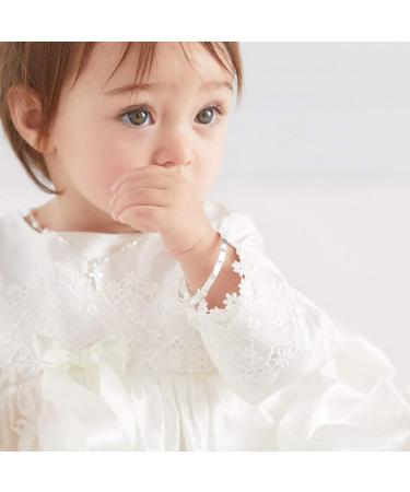 Molly Brown London Sterling Silver Baby Bangle | Christening Keepsake and New Baby Gift - Buy Online on SooperMarket.com