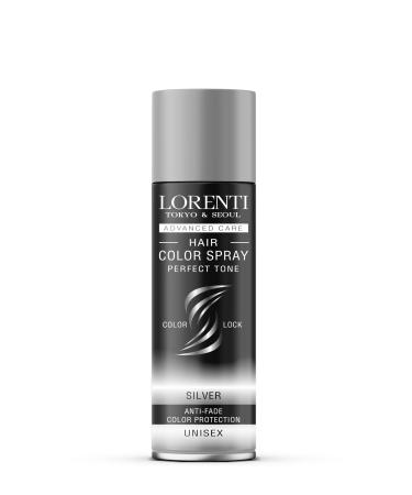 Lorenti Hair Color Spray | Temp Perfect Tone | Anti-Fade Colour Protection | Silver 150 ml