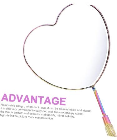 Beavorty 5pcs Eyelash Check Mirror - Stainless Steel Handheld Mirror for Lash Tech Supplies and Extension, Beauty Salon Tool - Buy Online on SooperMarket.com