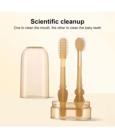 Toddler Toothbrush Silicone Infant Toothbrush Soft for 0-3 Years Old - Buy Online on SooperMarket.com