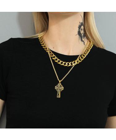U7 Women's Cremation Urn Necklace | Celtic Knot Dog Feet Wings & Crucifix Designs | Stainless Steel Pendant Jewelry for Men | Unique Memorial Gifts - Buy Online on SooperMarket.com