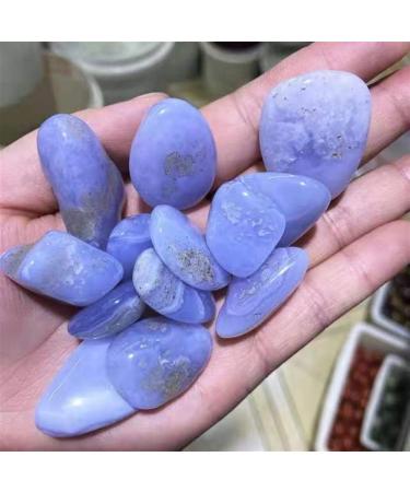 Natural Crystals and Stones 100g 10mm-20mm Natural Blue Lace Agate Tumbled Gemstones Crystal Gravel for Stone for Decoration kaixun - Buy Online on SooperMarket.com