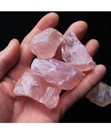 200gNatural Raw Pink Rose Quartz Crystal Rough Stone Specimen Crystal Love Natural Stones and Minerals Fish Tank Stone Crystal Decorations FZUGEDRLI - Buy Online on SooperMarket.com