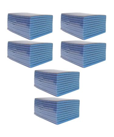 KICHOUSE 60 Pcs Scouring Pad Cleaning Sponges Windows Cleaning Cloth Washing Sponge Dishwasher Corundum 10X9CMx3pcs Random Colorx3pcs