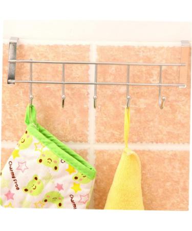 Cabilock Stainless Steel Hooks Door Back Hook Coat Hanger Doors and Windows Tables and Chairs medium Silver - Buy Online on SooperMarket.com