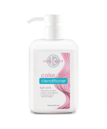 Keracolor Clenditioner Hair Dye - Semi Permanent Hair Color Depositing Conditioner  Cruelty-free  20 Colors 12 Fl Oz (Pack of 1) Light Pink