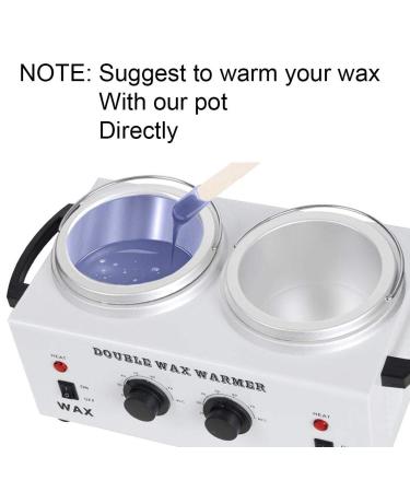 AW Dual Pot Wax Warmer - Professional Electric Heater for Paraffin Wax - Adjustable Temperature - SPA Home Equipment - 2 Count (Pack of 1) - Buy Online on SooperMarket.com