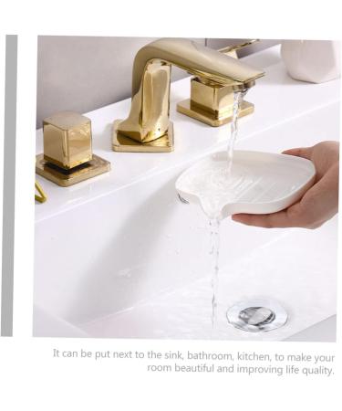 Anneome 1set Soap Drain Box Bar Soap Holder Travel Soap Holder Soap Drainer Soap Drip Kitchen Soap Rack Soap Case Ceramic Travel Container Sink Soap Holder Draining Soap Drain Rack Pp Tray - Buy Online on SooperMarket.com