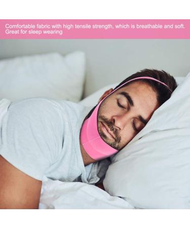 Face Slimming V Face Line Belt | Breathable Chin Lift Up Anti Wrinkle Sleep Strap - Red - Buy Online on SooperMarket.com