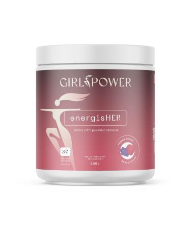 Girl Power Supplements EnergisHER Apple & Grape (30 Servings) - Pre Workout Powder Natural Health Product for Women's Performance Boost Energy & Fat Metabolism 120mg Caffeine L-Carnitine Green Coffee Extract Apple & Grape 30 Servings (Pack of 1)