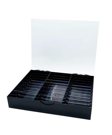 Portable Acrylic Case For Prevent Dust And Dirt Maintain The Cleanliness Suitable For Salons And Personal Use Adjustable Storage Solution Black
