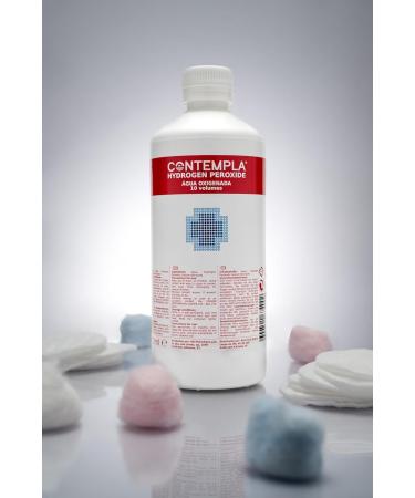Hydrogen Peroxide CONTEMPLA H2O2 Hydrogen Peroxide 3 Percent 3% 10 Vols 500ml | Pack of 3 - Buy Online on SooperMarket.com