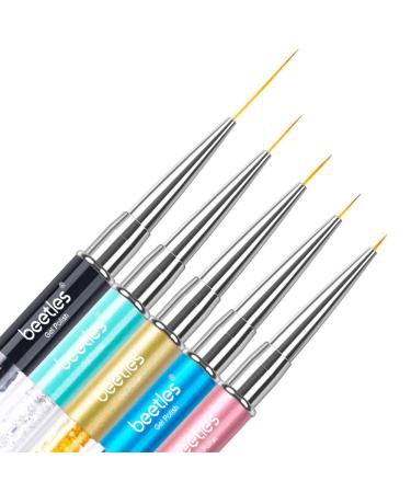 Beetles Nail Art Brushes Set Gel Polish Nail Art Tools Design Pen Painting for Salon at Home DIY Manicure (Nail Art Set)