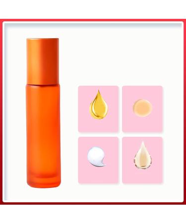Buy Tianzd 12 Pack 10ml Matte Orange Glass Roller Bottles - Perfect for Essential Oils | Free International Shipping - Buy Online on SooperMarket.com