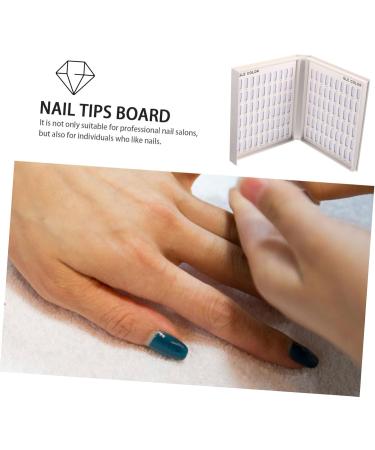 WOFASHPURET Nail Art Fake Nail Showing Board Presentation Board Nail Art Display Tips Manicure Showing Board Nail Color Chart Display Nail Rest Stand Paper Glue Bracket - Buy Online on SooperMarket.com