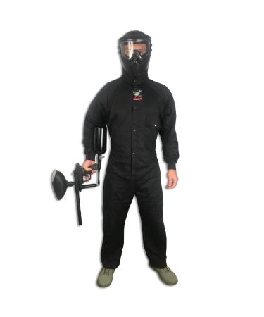 Maddog Tactical Paintball Rip Stop Coverall Jumpsuit Black Medium