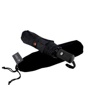SY COMPACT Travel Umbrella Windproof Automatic Umbrellas-Factory Outlet umbrella black