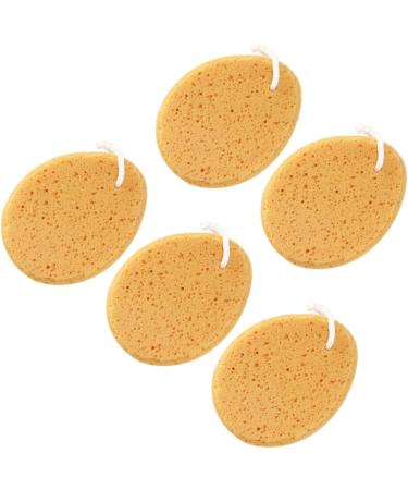NOLITOY 5pcs Natural Bath Sponge Set | Exfoliating Loofah Pouf & Honeycomb Shower Mitt | Ideal for Adults & Babies | International Shipping Available - Buy Online on SooperMarket.com