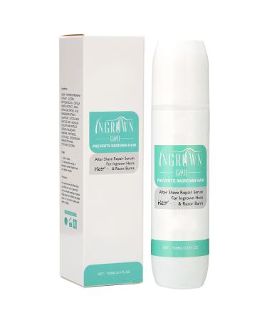 Razor Bumps Solution for Ingrown Hair 100ml Roll-on After Shave Repair Serum for Burns Men and Women Skin Lightening for Bikini Area Legs Underarm