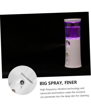 Mikinona 1 Set Hydrating Instrument Travel Steamer Mini Face White Hydration Instrument Spray Abs 12X4.5X4.3cm - Buy Online on SooperMarket.com