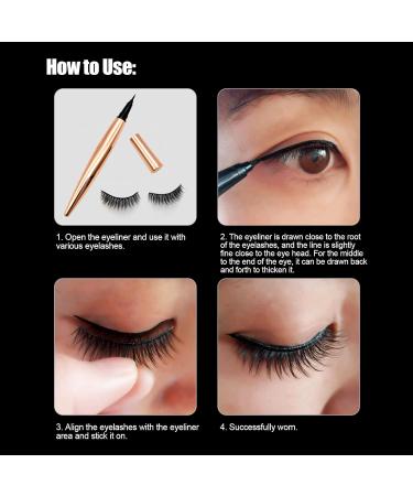 Liquid Eyeliner Multifunctional 0.01mm Fine Pen Tip Lash Glue Pen for Eye Makeup for Home and Professional for False Eyelashes - Buy Online on SooperMarket.com