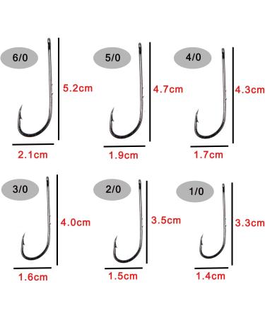 Buy 100PC Fishing Bait with Barbs & 2 Bait Holders - Durable Hard Steel Long Shaft Hooks Jig-Fishing 4/0 - International Shipping Available - Buy Online on SooperMarket.com
