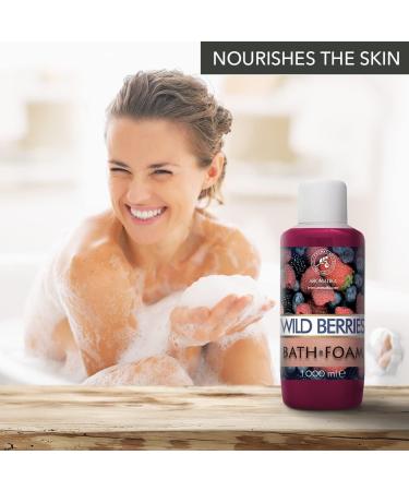Wild Berries Bath Foam 34 Fl Oz - Relaxing Aromatherapy for Spa & Wellness | Luxury Bubble Baths for Good Sleep & Body Care - Buy Online on SooperMarket.com