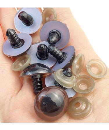 100PCS Brown Plastic Safety Eyes (18mm) for Bear Dolls, Stuffed Animals & Puppet Making - Buy Online on SooperMarket.com