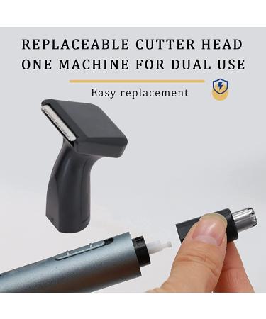 USB Rechargeable Nose Hair Trimmer & Electric Eyebrow Remover - 360 Rounded Cutter Perfect for Travel & Easy Grooming - Buy Online on SooperMarket.com