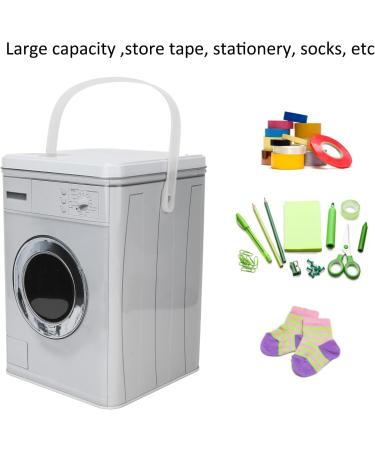 Laundry Detergent Container Laundry Detergent Powder Storage Box Portable Cute Tapes Stationery Socks Container Organizer with Handle - Buy Online on SooperMarket.com