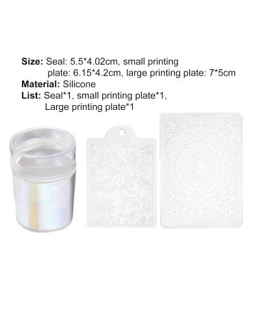 Wirlsweal Nail Art Stamp Set - Trendy Nail Tool with Soft Texture & Great Elasticity for Perfect Nail Shapes - Ideal for Women - Buy Online on SooperMarket.com