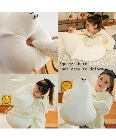 OUKEYI Funny Plush Seagull Chicken Pillow - Soft Stuffed Cushion Toy for Kawaii Festival Gifts (40cm) - Buy Online on SooperMarket.com