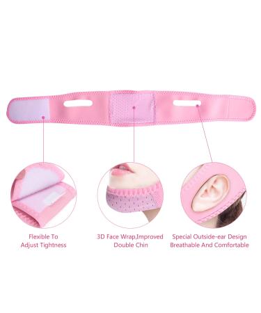 Noverlife 3PCS Facial Lifting Belt for Women - V-Line Chin Cheek Lift Up Band | Anti Wrinkle & Slimming Bandages for Double Chin Care | V Face Belts Correction Belt - Buy Online on SooperMarket.com
