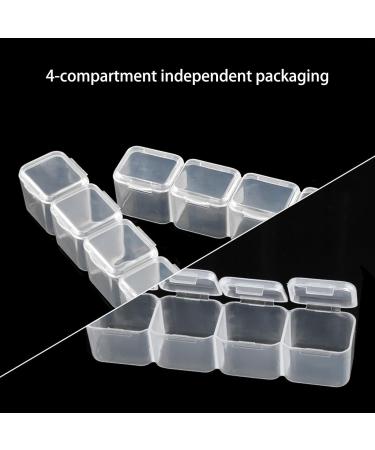 MULAIDI 56 Grids Jewelry Box DIY Drill Box Nail Art Organizer For Bead Storage For Case For Rings Multifunction Independent Storage Box 56-grid Jewelry Box Crystal Bead Organizer Color - Buy Online on SooperMarket.com